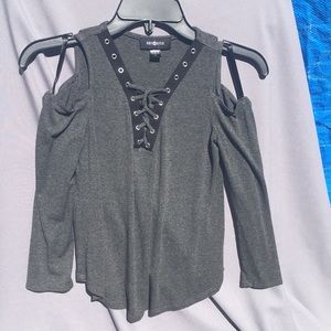 Amy Byer Cold-Shoulder Shirt NWOT